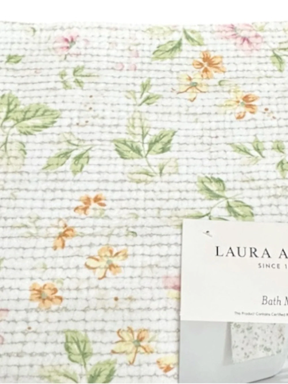 NEW Laura Ashley FLORAL Bath Rug
